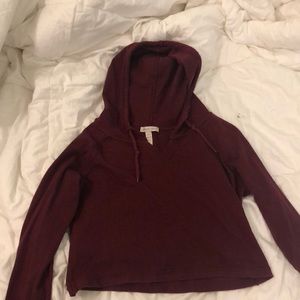 cropped hoodie